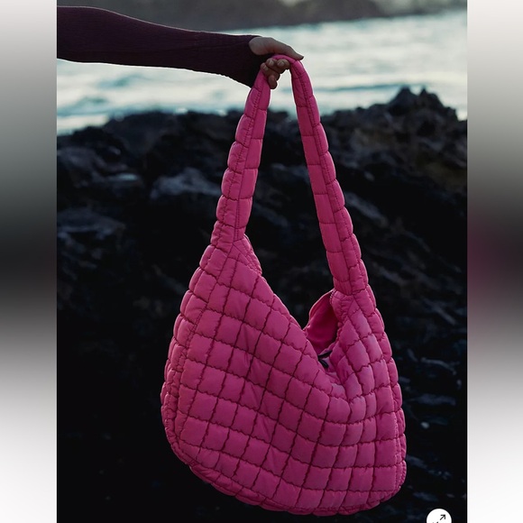 Free People bubblegum Quilted Women's Bag - Picture 8 of 8